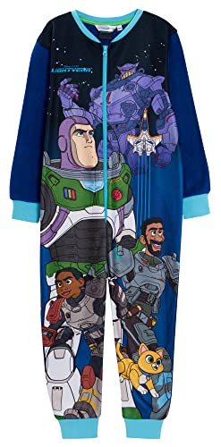 Buzz Lightyear - Pijama de forro polar para niños, con cremallera, todo en uno, Toy Story,...