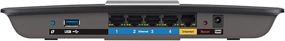 Linksys AC1600 Wi-Fi Wireless Dual-Band+ Router with Gigabit & USB Ports, Smart Wi-Fi App Enabled to Control Your Network from Anywhere (EA6400)