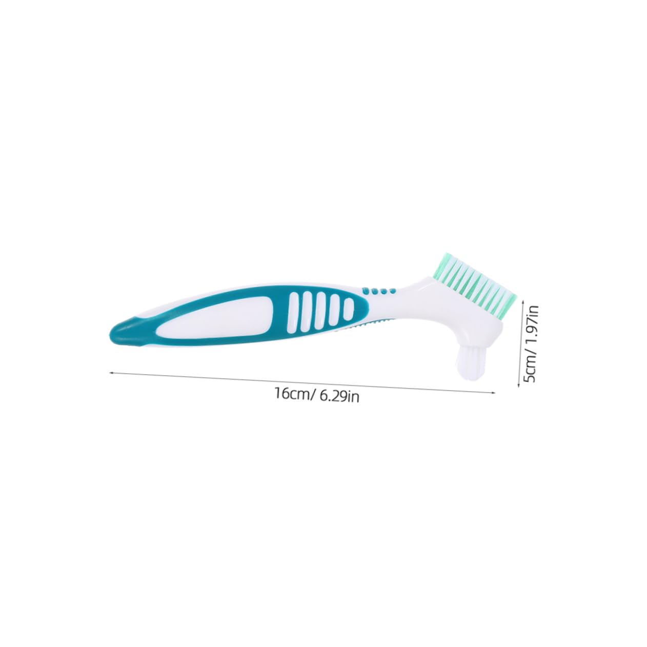 PACKOVE 20pezzi Spazzolino Per Dentiera Con Manico Antiscivolo Di Spazzole Per Pulizia Di Protesi e Apparecchi Ortodontici e Efficiente Per e Retainers