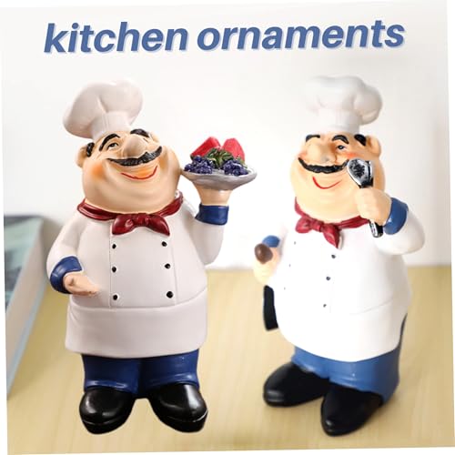 Ensemble statues dessin animé en résine durable pour restaurant