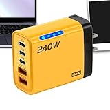 Conception des ports intelligente : Ce bloc de chargeur multiport permet de recharger simultanément cinq appareils grâce à sa conception double port et ses trois ports PD. Il assure une distribution de puissance , réduit l'encombrement des prises et est idéal pour un espace de travail chargé ou en voyage.