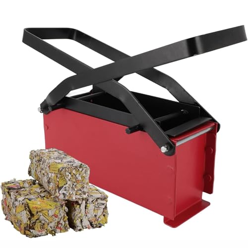 Máquina for hacer briquetas de troncos de papel, Máquina for hacer briquetas de periódicos, Máquina for hacer briquetas de periódicos con reciclaje de bricolaje, Máquina manual for fabricar ladrillos