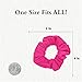 Set of 2 Solid Scrunchies (Hot Pink)