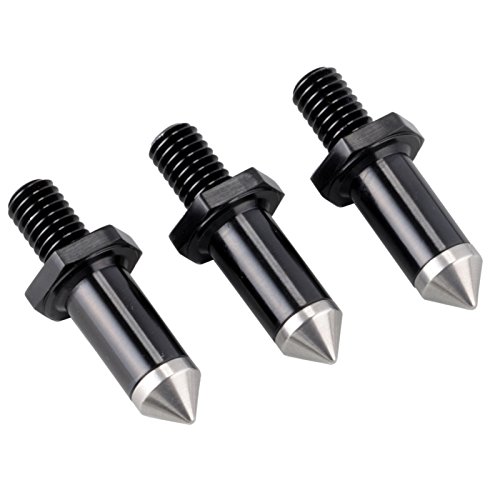 ベルボン Velbon 三脚アクセサリー スパイク石突セット(V600) 中型三脚用 交換用石突 3個1組 476937 ブラック