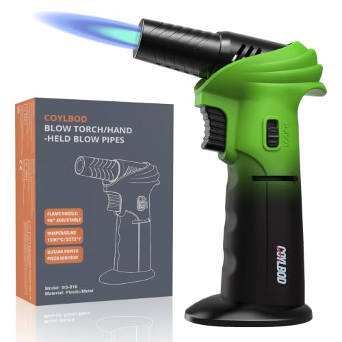 Image of Butane Torch Lighter 0-90Rotating Safety Lock for Soldering