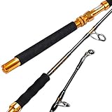 Fiblink Saltwater Jigging Spinning Rod 1-Piece Heavy Jig Fishing Rod (30-50lb/50-80lb/80-120lb, 5-Feet 6-Inch)(30-50 lbs)