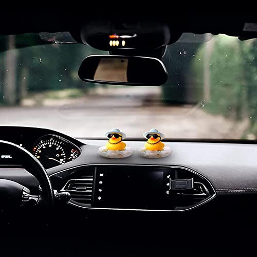 carro para painel - Ornamentos carro pato borracha,Enfeites pato borracha para carro, quarto, sala,
