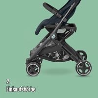 Maxi-Cosi Lara2 Kinderwagen, 0-4 Jahre, 0-22 kg, Kinderwagen, leichter & kompakter Kinderwagen, 3 Liegepositionen, flache Liegeposition, automatisches Falten, Schultergurt, Regenschutz, Essential – Ansicht 6