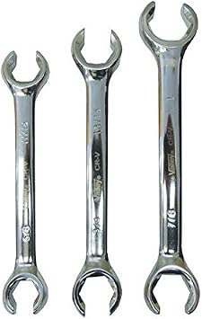 Shop-Tek/Valley 3-Piece Flare Nut Wrench Set 5/8" - 1", WR3FNSL - Sold Only