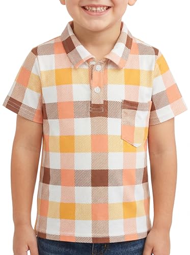 Image of Unique Baby Moisture Wicking Kids Polo Shirts for Toddler Boys Polo Shirt
