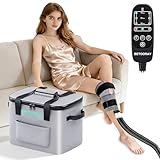 Ice Machine for Knee After Surgery, Portable Cold Therapy Machine, Knee Replacement Recovery System with Programmable Timer, 3 Speeds & 18 Hours Cooling, Pain Relief for Injuries Recovery