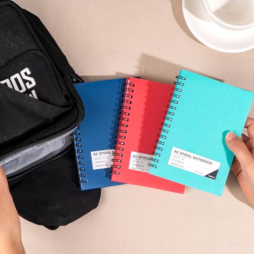 Carnets à spirales A6 FLYING EAGLE lignés avec couverture plastique pour notes - 3