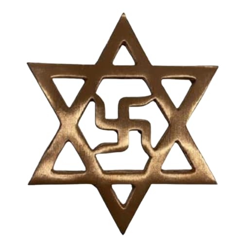 Pure Copper Religious Good Luck Swastik Symbol for Home & Office Door Entrance 3.5 Inch Approx