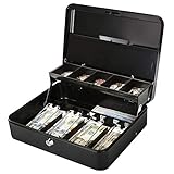 ☀DESIGN: Besteht aus fünf freitragenden Fächern, vier stabilen Federscharnieren und Trennwänden, die die Organisation Ihres Geldes erleichtern.