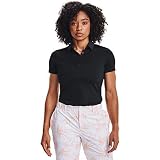 Under Armour Women's Zinger Short-Sleeve Golf Polo , Black (001)/Black , Medium