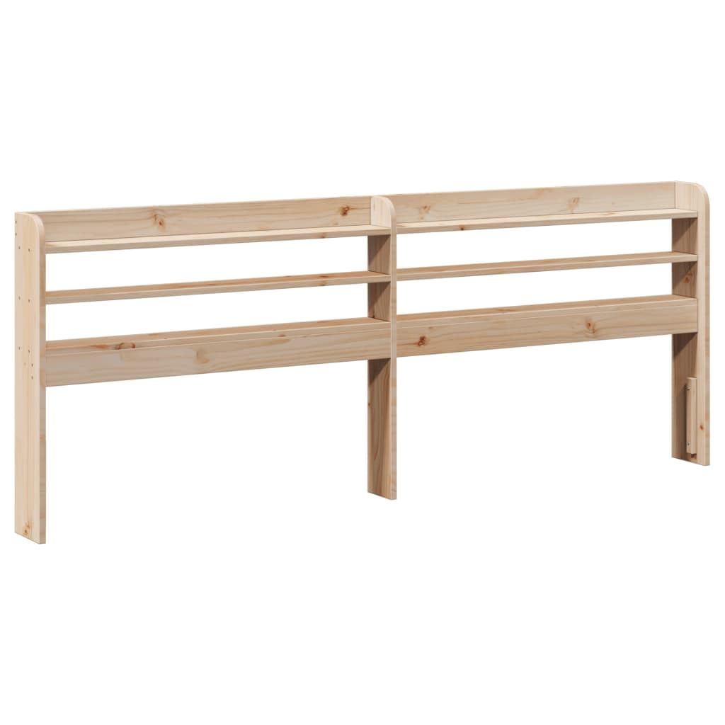 vidaXL Cabecero de Cama con estantes Madera Maciza de Pino 180 cm, cabecero de Cama, cabecero de Madera Maciza, cabecero con estantes