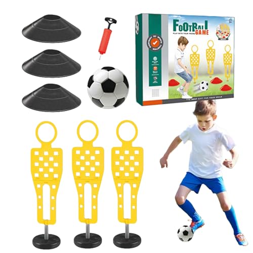 Zuasdvnk Entrenamiento De Fútbol - Maniquíes De Entrenamiento De Fútbol,Kit Educativo con Obstáculos para Juego En Equipo Juguete Deportivo Niños Niñas Jardín Parque Casa Gimnasio Interiores