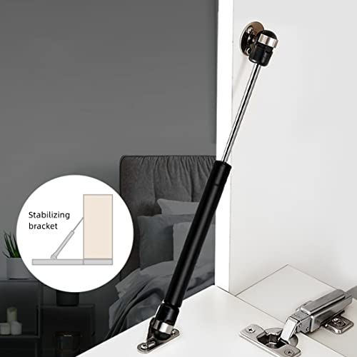 Gdqlcnxb 20N/4.4 Lb Gas Strut Cabinet Hinge Safety Lift Support, Gas Struts Soft Open Lid Hinge For Cabinet Toy Box, 6 Inch Length Black 2Pcs #TOP5