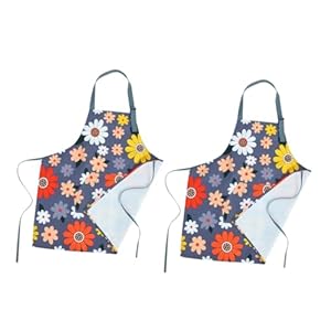 Amosfun 2 Stück Schürze Blumenmuster