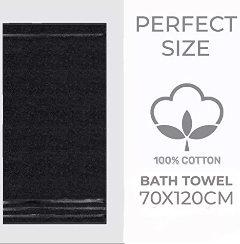 Towelogy® Premium Bath Towels 100% Egyptian Cotton Zero Twist Super Soft & Highly Absorbent Bathroom Towel Tear Resistant Strength 70 x 120cm - Image 4
