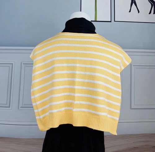 Image of WaJuemy Sweater Shawl Wraps for Women Sweater Knitted Knotted Shawls Travel Casual Scarf Cape Shoulder Tops Fashion Wrap