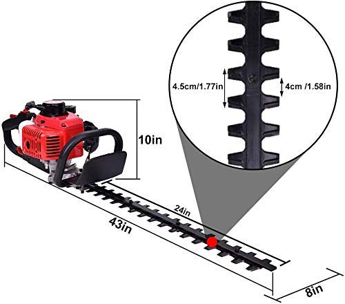 image for Adasea 23.6cc Gas Hedge Trimmer 24