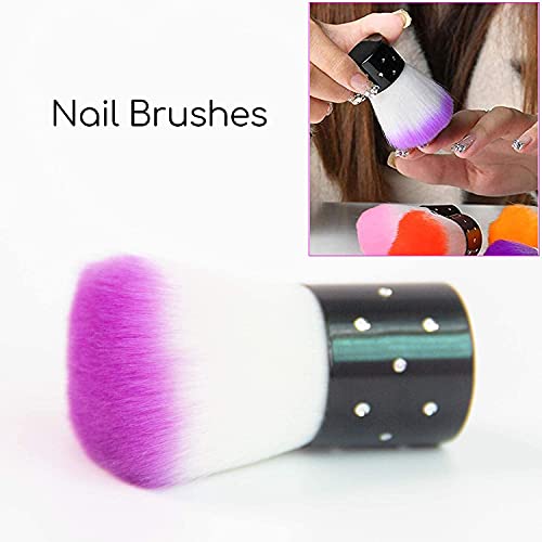 Image of Angenil 15PCS Acrylic Nail Brush Set with UV Gel Nail Art Brushes, Makeup Pouch Bag, Travel Pouches for Women