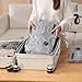 VOLLYC Vacuum Bags for Clothing with Rechargeable Air Pump, 15 Pack Vacuum Seal Bags for Travel, Space Saver Bags for Luggage and Suitcases, Compression Packing Bags in Multiple Travel Size