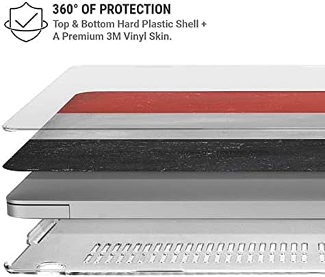 Skinit Case + Skin Compatible with MacBook Pro 16in (2019-20) Originally Designed Yemen Flag Distressed Design