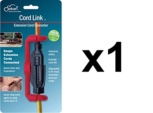 Jokari Extension Cord Connector to Join 2 Electric Cords and Keep them Connected Preventing Unintentional Disconnections and Protect Against the Loss of Power When Using Power Tools Indoors or Out (1)
