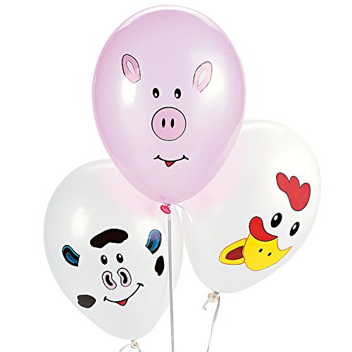 Make your Own Farm Animal Balloons (1 dz)