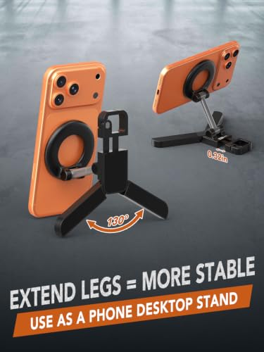Magnetic Phone Mount Holder for Gym w/ N52 Strong Magnet MPT-03 360° Rotation, For iPhone 12-17 & Android - image 3
