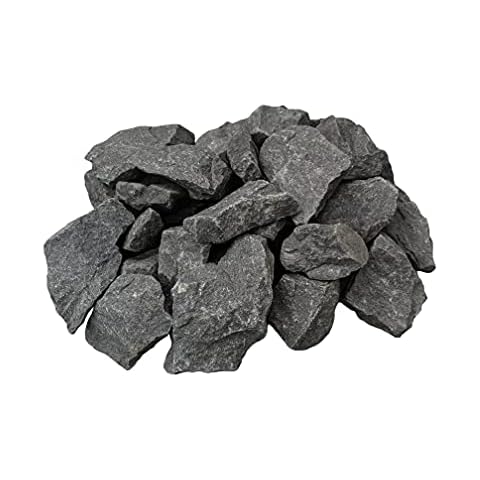 VIAMO® Premium Saunasteine aus Olivin-Gestein - 10 kg - Steingröße 5-12 cm - Original Steine mit hoher Wärmespeicherkapazität und Herkunft aus Finnland Cover