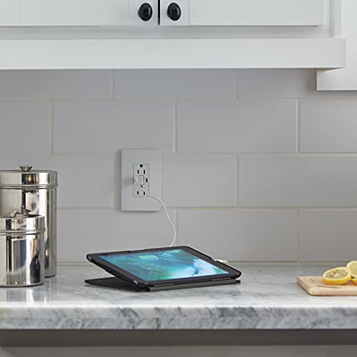 Legrand Radiant 15A Tamper-Resistant, Self-Test, Type-A/C Usb Gfci Outlet, White #TOP6