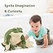 MorisMos Giant Frog Stuffed Animal Frog Plush, Large Stuffed Green Frog Pillow for Kids, 22 Inch