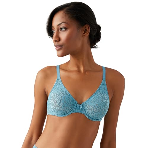Image of Wacoal Women's Halo Lace Unlined Mid Coverage Underwire Bra, 851205