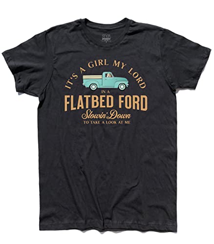 Photo de 3styler T-shirt pour homme Take it Easy – Chanson Lyrics Glenn Frey – Ligne Classic – 100 % coton 185 g/m², Noir , Large