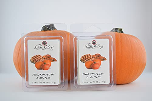 The Scent Galaxy Pumpkin Pecan & Waffles Wax Melts - Highly Scented Wax Melts - Pumpkin Wax Melts Wax Cubes - 2 Pack of 6