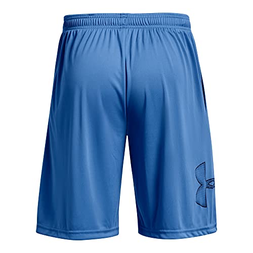 Image of Under Armour Men's Tech Graphic 10 inch Shorts, Victory Blue (474) /Black, X-Large