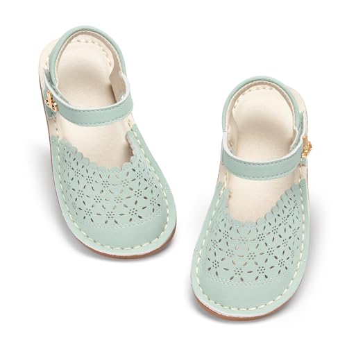 Image of THEE BRON Toddler Girls Espadrilles Sandals Hollow Out Rustic Dress Shoes