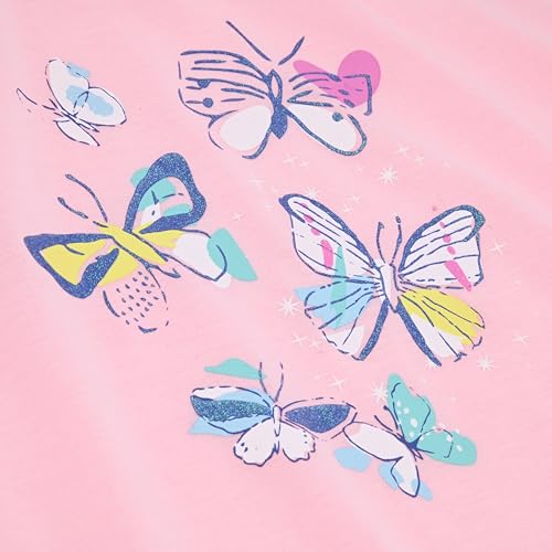 Sleep On It Girls Pajamas Short Sets 4 Piece Tank Top and Short Sleeve Summer Sleepwear for Kids (2 Full Sets)4