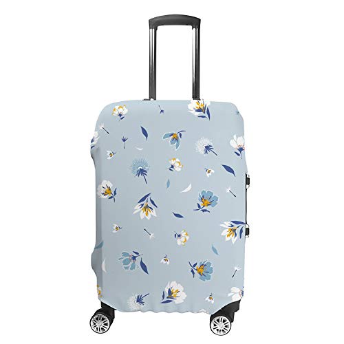 Housse de protection pour valises motif floral lavable et ultra extensible