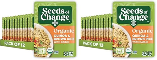 SEEDS OF CHANGE Organic Quinoa & Brown Rice 8.5 Ounce,(Pack