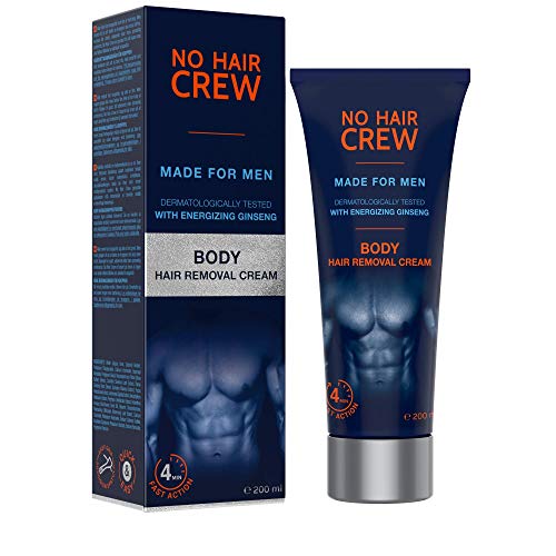 NO HAIR CREW 2 x Enthaarungscreme für Männer – Sanfte & gründliche Haarentfernung in 4-8 Minuten – Ohne Schnittrisiko & Rasurbrand (Set 2 x 200 ml) - Image 3