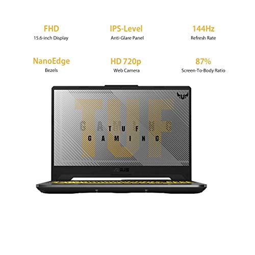 Image of (Renewed) ASUS TUF Gaming F15 Intel 10th Gen Core i5 15.6-Inch (39.62 cms) 1920 x 1080 pixels Laptop (8 GB /1TB HDD + 256GB SSD /Windows 10 Home /NVIDIA GeForce GTX 1650 Ti /Fortress Gray /2.3 Kg), 90NR03T1-M00960