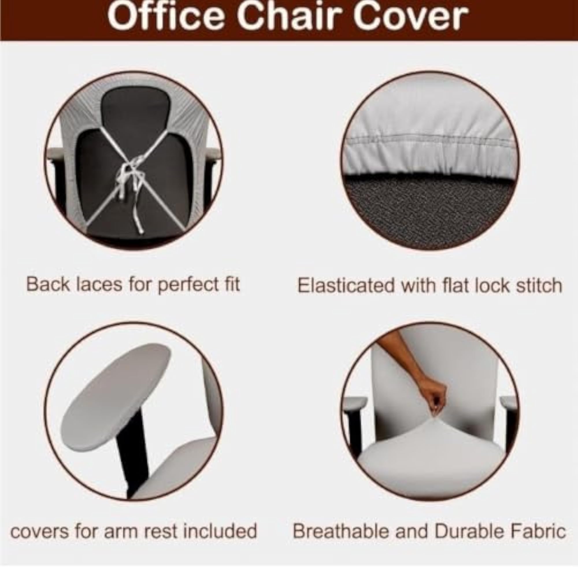 Stretchable Computer Chair Cover for Office Desk Chair