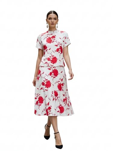 Image of PURVAJA Women's Regular Midi Printed Co-Ords