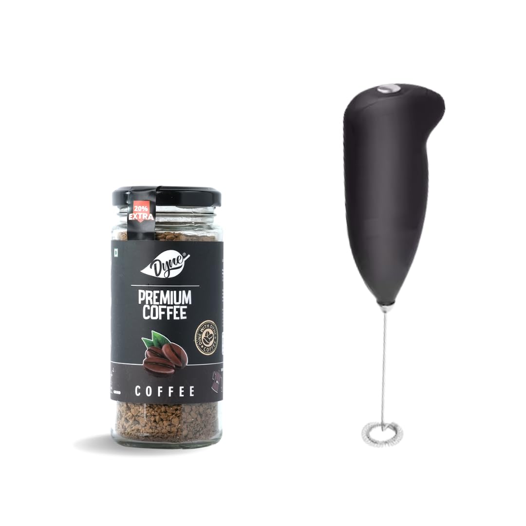 Premium Coffee (Robust Strong) 70 Grams, Premium Arabica Strong Beans With Coffee Frother (Hot & Cold Coffee) Combo Pack