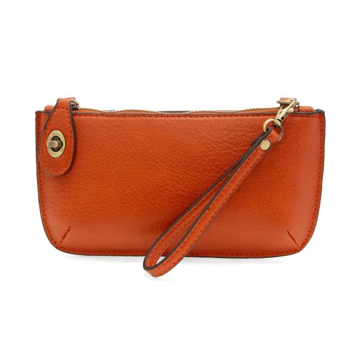 Image of Joy Susan Women's Fashion Purse Mini Crossbody Wristlet Clutch Handbag - Burnt Orange