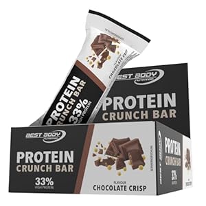 Best Body Nutrition – Protein Crunch Bar – Chocolate Crisp – Eiweiß Riegel – 12x35g – 32% Protein